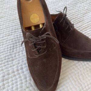 Men's John Lobb, Fine, Suede Lace-up Leather Shoes with Vibram Soles PLUS Trees